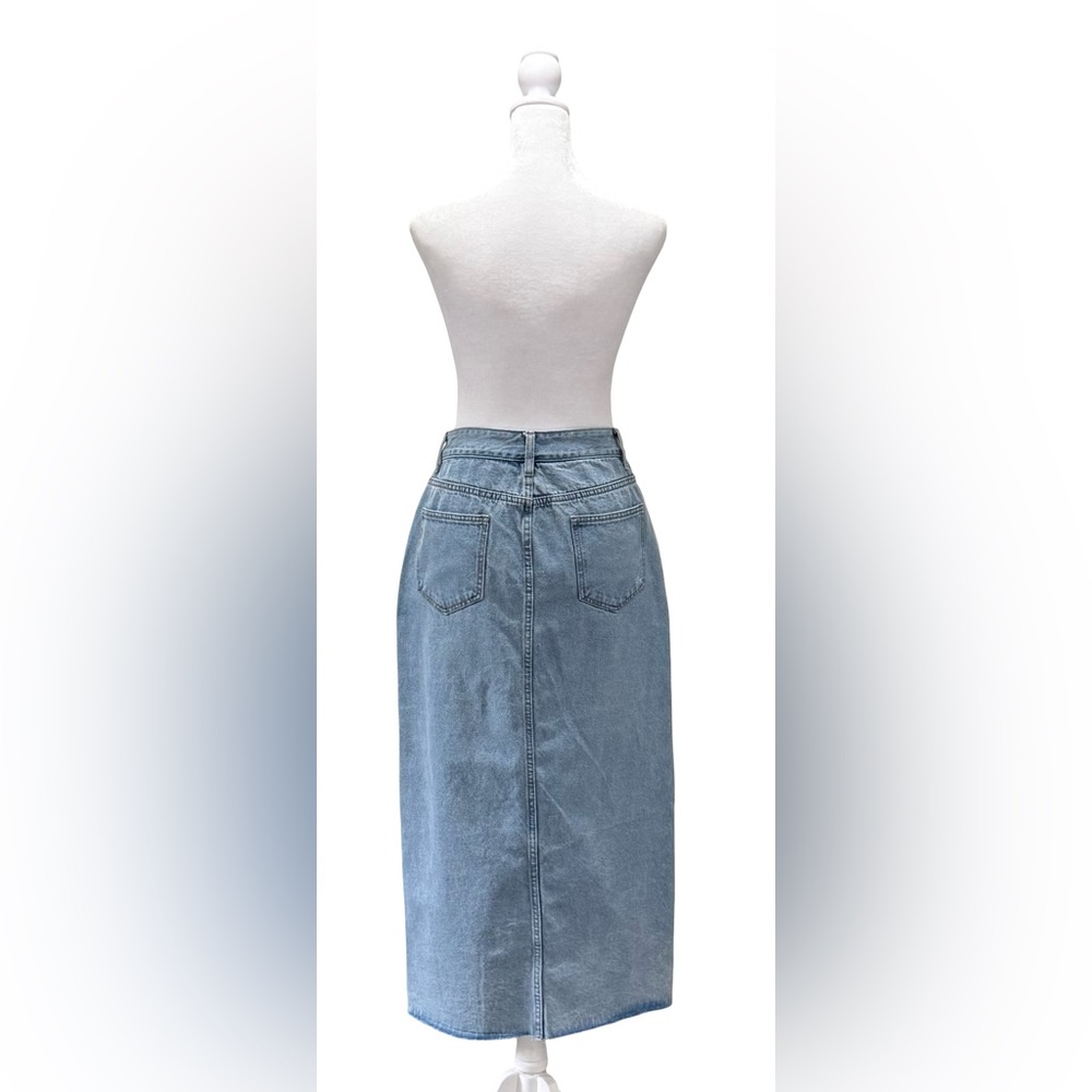 NWOT Denim Maxi Y2K vintage inspired skirt size small - Picture 2 of 6
